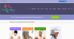 Desktop Screenshot of hysterectomy-association.org.uk