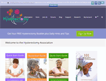 Tablet Screenshot of hysterectomy-association.org.uk